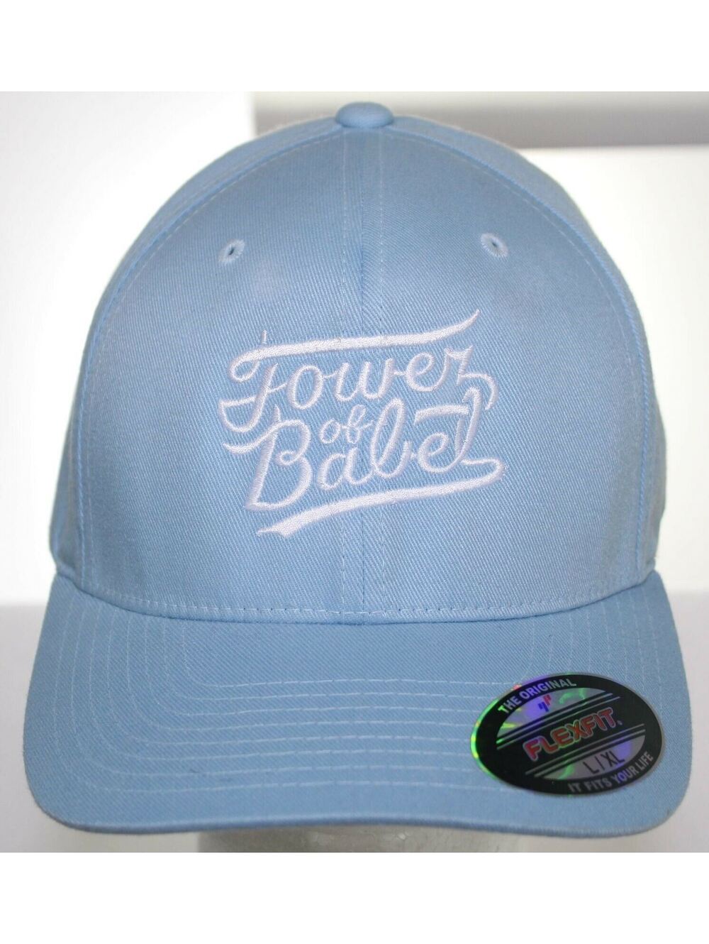 NWT Tower of Babel Baseball Hat Fitted Cap Size L/XL - Sky Blue